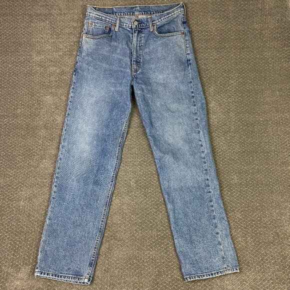 Levi's 550 Relaxed Fit Jeans Men's 34 x 32 Fits 33 x 31.5 Blue Stretch - Picture 1 of 13